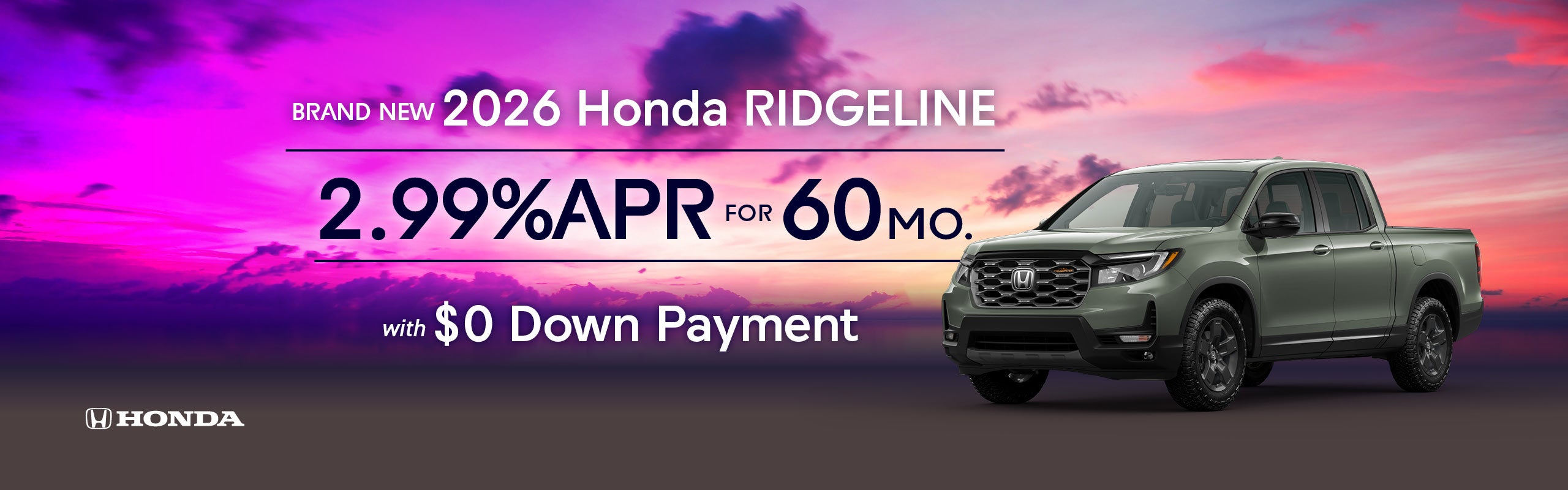 Brand-New 2026 Honda RIDGELINE