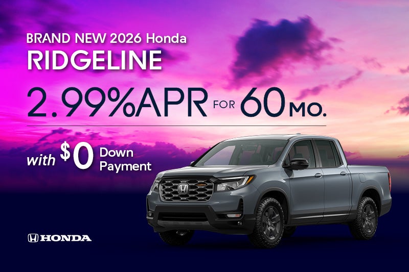 Brand-New 2026 Honda RIDGELINE