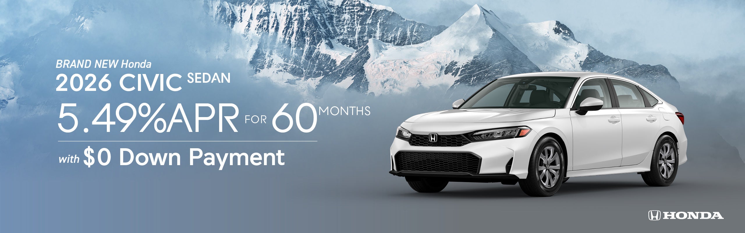 Brand New 2026 Honda CIVIC Sedan