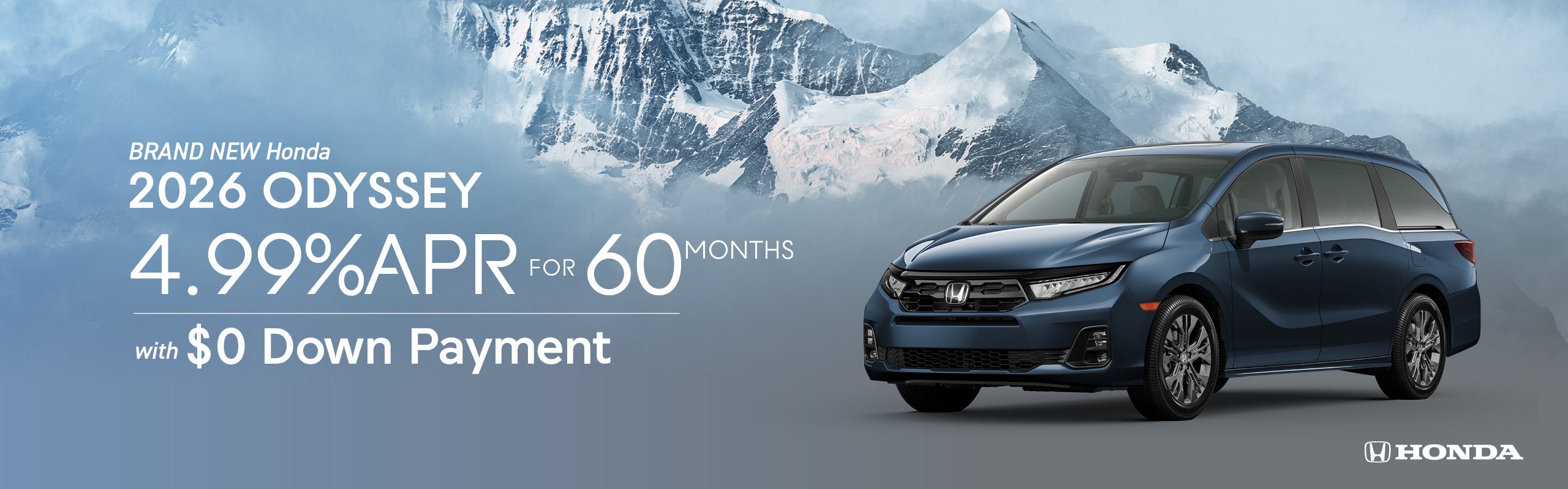 Brand New 2026 Honda ODYSSEY