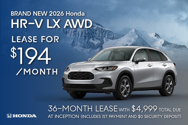 Brand New 2026 Honda HR-V LX AWD