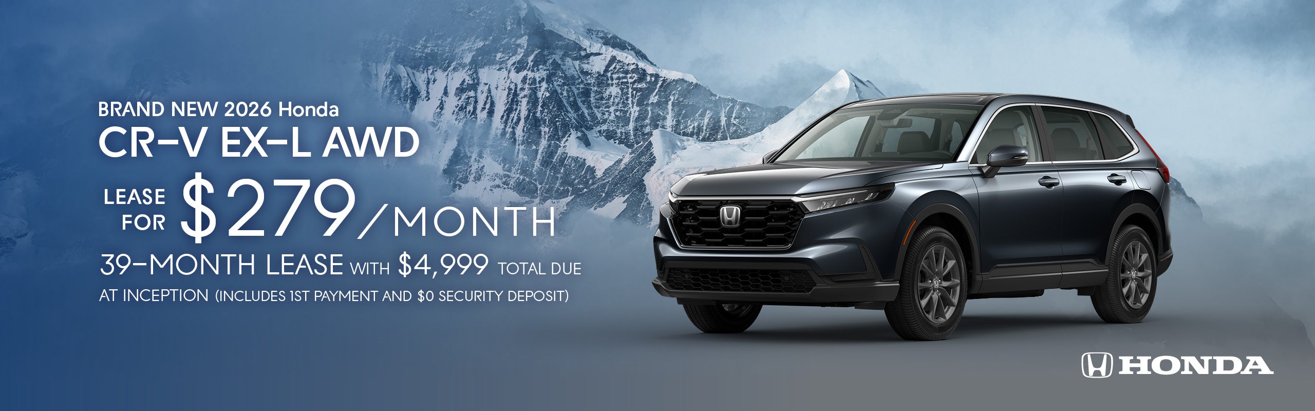 Brand New 2026 Honda CR-V EX-L AWD