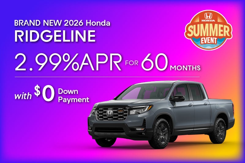 Brand-New 2026 Honda RIDGELINE