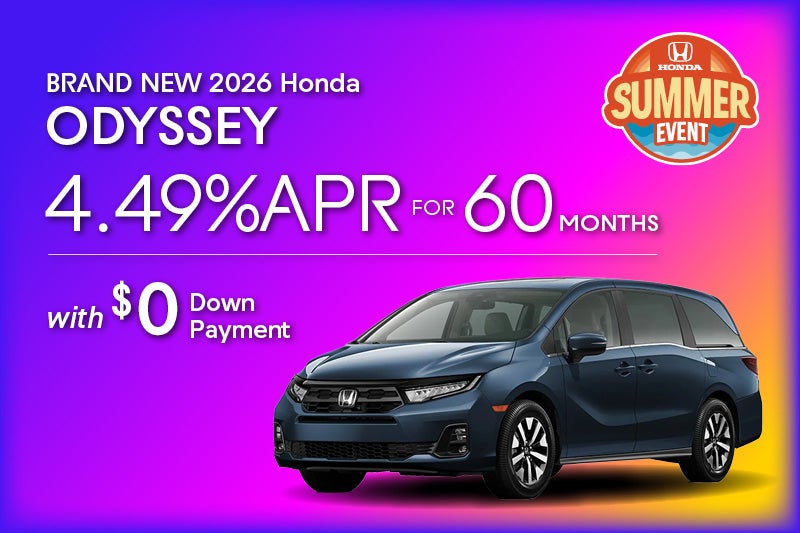 Brand-New 2026 Honda ODYSSEY
