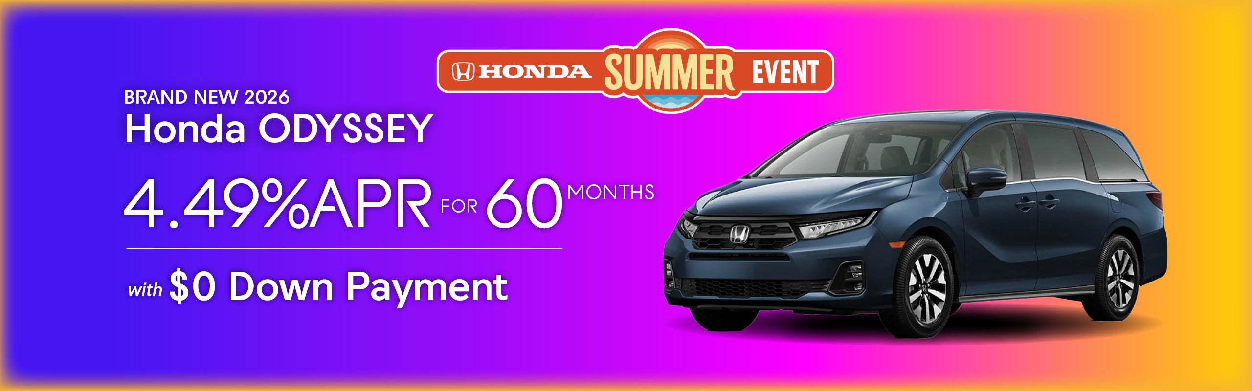 Brand-New 2026 Honda ODYSSEY