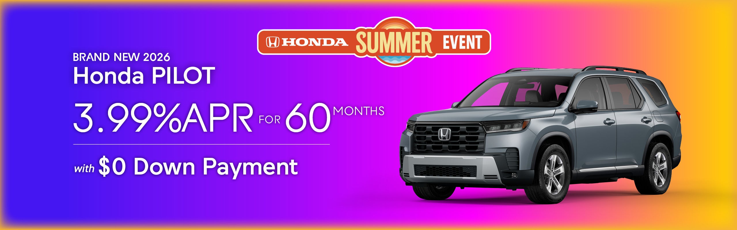 Brand-New 2026 Honda PILOT