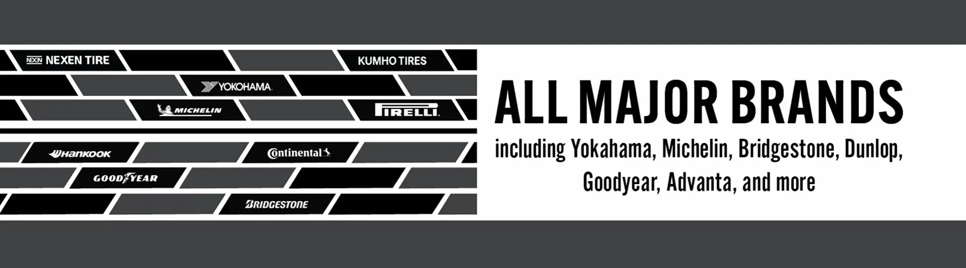 All major brands of tires for sale at Schaumburg Honda Automobiles
